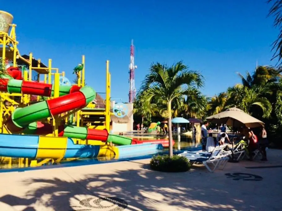 Punta Me Apartment Beach Front In The Hotel & Waterpark Cancun Mexico